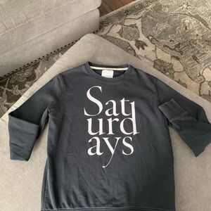 Saturdays Surf New York City Black Sweatshirt with Crew Neck woman’s size M